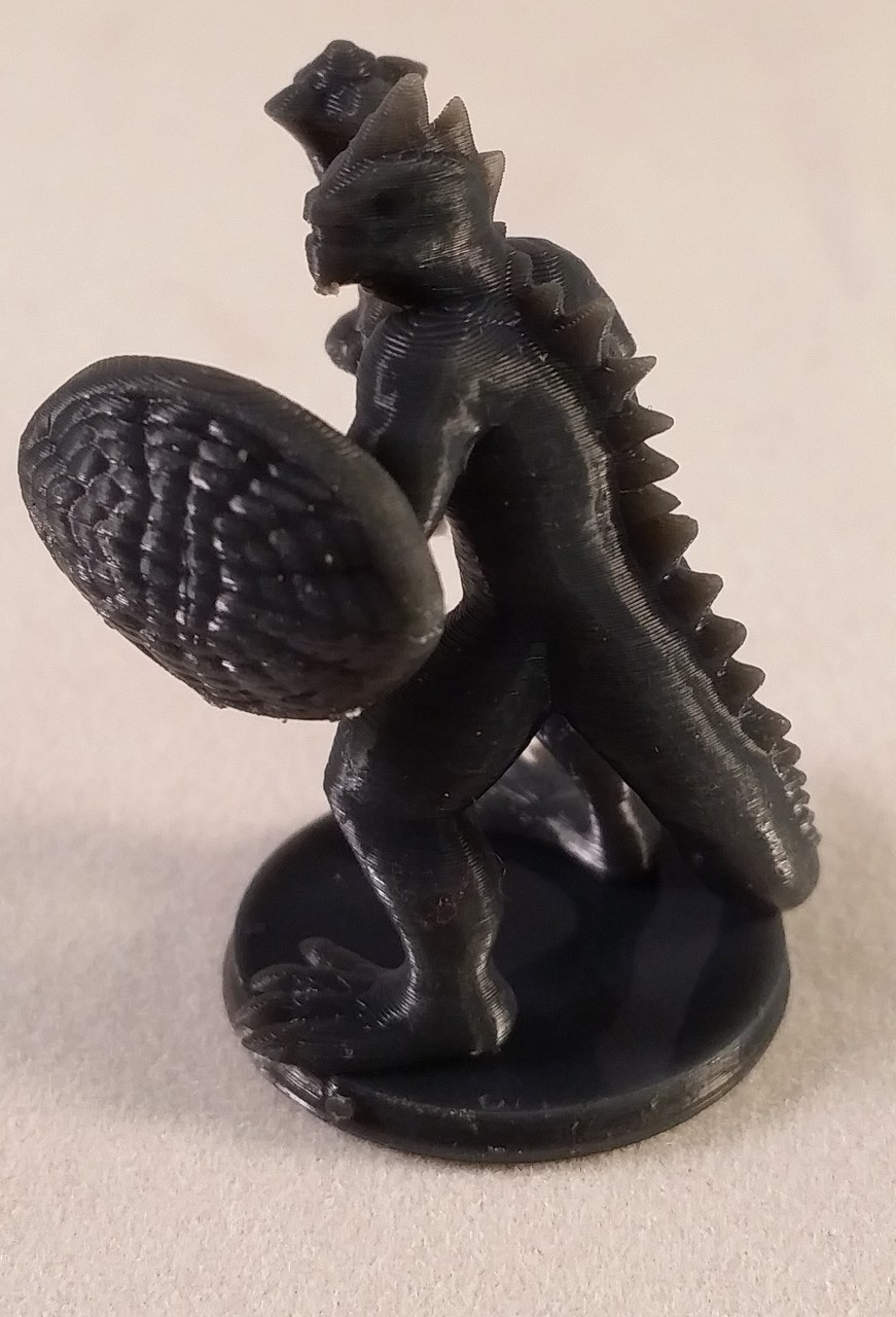 Lizard Folk Cleric with Mace and Shield